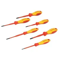 Kit screwdrivers insulated 1Kvac Phillips,Pozidriv,Slot  Knp.002012V04 00 20 12 V04