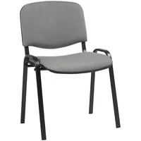 Klienta krēsls Iso 54,5Xd42,5Xh82/47Cm, sēdeklis audums, krāsa pelēks, rāmis melns  641649 5903038641649