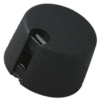 Knob with pointer plastic Øshaft 6Mm Ø24X16Mm black push-in  A1024649