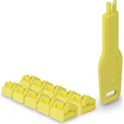 Lindy Rj45 Port Locks Yellow, 10X  1 Key 47900 4002888479004 496112