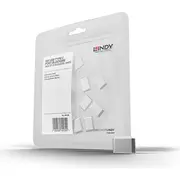 Lindy Usb Type C Port Blockers Without Key - Pack of 10, White  40439 4002888404396 272629