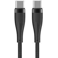 Maxlife Mxuc-08 cable Usb-C - 1,0 m 100W black nylon  Oem0101190 5900495076915