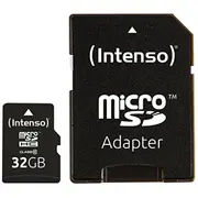 Memory Micro Sdhc 32Gb C10/W/Adapter 3413480 Intenso  4034303016655