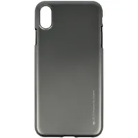 Mercury i-Jelly Back Case Izturīgs Aizmugurējais Silikona Apvalks Ar Metālisku Spīdumu Priekš  Apple iPhone Xs Max Pelēks Merc-Ijel-Iphxsm-Gr 8809621285542