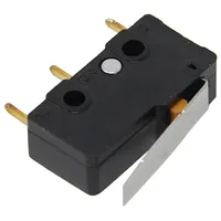 Microswitch Snap Action 10A/250Vac with lever Spdt On-On  Ss-10Gld