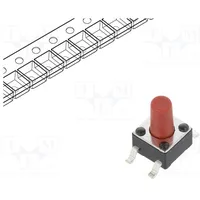 Microswitch Tact Spst Pos 2 0.05A/12Vdc Smd none 1.57N 7Mm  Tl3305Cf260Qg