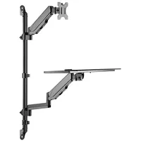 Neomounts Wall Mounted Sit-Stand Workstation Screen, Keyboard  Mouse Wl90-325Bl1 8717371443702