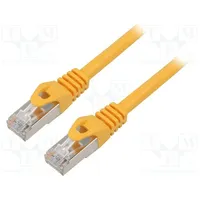 Patch cord F/Utp 6 stranded Cca Pvc yellow 1.5M 26Awg 1Pcs.  Pcf6-10Cc-0150-Y