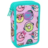 Double decker school pencil case with equipment Coolpack Jumper 2 Happy donuts  F066665 590368632391