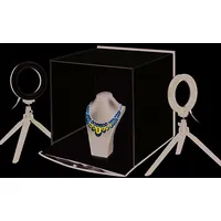 Photo box with a set of ring lamps, 30X30X30Cm  Pu5130 9990000940325