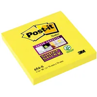 Piezīmju līmlapiņas Post-It Super Sticky 76X76Mm, dzeltenas  100-00925 4001895877124