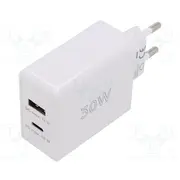 Power supply switching mains,plug-in 5Vdc, 30W 82.3 white  Zsi-61674 61674