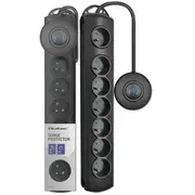 Qoltec 7 gniazd wł Qs1.5M czarna  50171 5901878501710 Ups-Lis-Qol-023