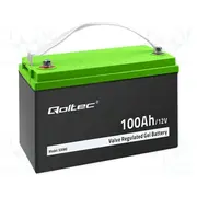 Re-Battery lead-gel Gel 12V 100Ah maintenance-free 30A  Qoltec-53080 53080