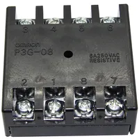 Relays accessories socket Pin 8 on panel 6A 250Vac octal  P3G-08