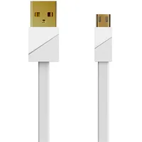 Remax Cable Gold Plating Rc-048M - Usb to Micro Quick Charging 3A 1 metre White Kabav0466  6954851296348
