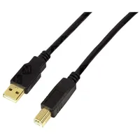 Repeater Usb 2.0 A plug,USB B plug 10M black 480Mbps  Ua0264