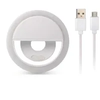 Ring lamp for selfie white  Usb to Micro cable Czę004311 5900217317951