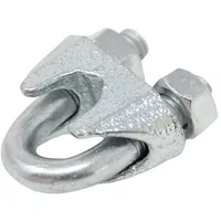 Rope clamp wire steel for rope Ørope 3Mm zinc Din 741  D-Zl.3 Zl.3