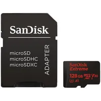 Sandisk Extreme microSDXC 128 Gb 190 90 Mb s Uhs-I U3 Actioncam memory card Sdsqxaa-128G-Gn6Aa  0619659189488