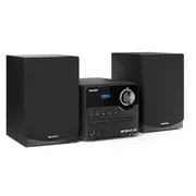 Sharp Xl-B517DBk Hi-Fi Micro System, Cd/Fm/Usb/Bluetooth v5.0, Aux-In, 45W, Black  System Usb port Aux in Bluetooth Cd player Fm radio Wireless connection 4974019160474