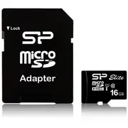 Silicon Power  Elite Uhs-I 16 Gb Microsdhc Flash memory class 10 Sd adapter Sp016Gbsthbu1V10Sp 4712702628173