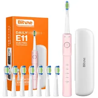 Sonic toothbrush with tips set and travel case Bv E11 Pink  6973734201675 058305