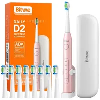 Sonic toothbrush with tips set, holder and case D2 Pink  D2PinkHolderCase 6973734201033