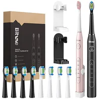 Sonic toothbrushes with tips set and 2 toothbrush holders Bitvae D2D2 Pink black  Bvd2 blackpink bund 6973734201279 053337