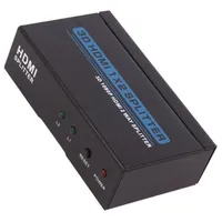 Splitter Hdmi 1.3 black Input Dc socket,HDMI socket  Qoltec-50536 50536