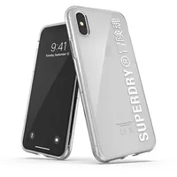 Superdry Snap iPhone X Xs Clear Case biały white 41576  8718846079686
