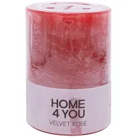 Svece Velvet Rose, D6.8Xh9.5Cm, sarkans  smaržas- roze 80082 4741243800823