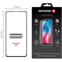 Swissten Ultra Durable Full Glue / Face Tempered Glass Aizsargstikls Apple iPhone 14 Melns  64701908 8595217480254