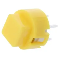 Switch keypad Pos 2 Spst-No 0.01A/32Vdc yellow Tht 1.3N D6  D6Q-Y D6C30 F1 Lfs