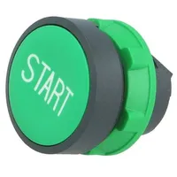 Switch push-button 22Mm Stabl.pos 1 green none Ip66 flat  Zb5Aa333