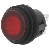 Switch push-button Pos 2 Spst 20A/14Vdc red Illumin Led Pb  Pb-1B-Dc-2-Ril