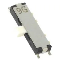 Switch slide Pos 3 Sp3T 0.3A/4Vdc On-On-On Smt Leads curved  Cus-13Tb