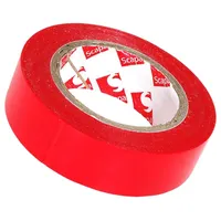 Tape electrical insulating W 15Mm L 10M Thk 0.13Mm red 180  Scapa-2702-15R Scapa-2702-15X10