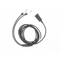 Tellur Qd to 2 x Jack 3.5Mm adapter cable 2.2M black  T-Mlx46461 5949120003391