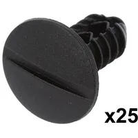 Trim clip 25Pcs Fiat Oem 14590887 L 27.5Mm polyamide black  Rx-10050 10050