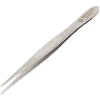 Tweezers 120Mm Blade tip shape rounded universal  Brn-5-121-7 5-121-7