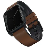 Uniq pasek Straden Apple Watch Series 4 5 6 7 8 Se Se2 Ultra 42 44 45Mm. Leather Hybrid Strap brązowy brown  Uniq-45Mm-Strabwn 8886463679630