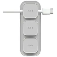 Uniq Pod Mag magnetyczny organizer do kabli  baza szary chalk grey Uniq-Pod-Grey 8886463684955