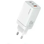 Usams Sandru Series Cc180 tīkla lādētājs  65W Gan, Pd3.0, Qc3.0 Usb-C, Usb-A balts Cc180Tc02 6958444905174 85044030