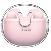 Usams Słuchawki Bluetooth 5.1 Tws Bu series bezprzewodowe różowy pink Bhubu04  6958444990156