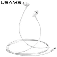 Usams Headphones  Słuchawki stereo Ep-37 3,5 mm biały white Hsep3702 6958444982304