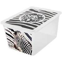 Uzglabāšanas kaste 30L X box deco zebra  5901098733090 8733090
