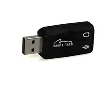 Virtu 5.1 Usb, is the perfect 3D Surround sound card for Pcs and  laptops Mt5101