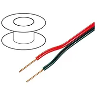 Wire loudspeaker cable 2X4Mm2 stranded Ofc black-red Pvc  Tas-C102-4.00 C102-4.00