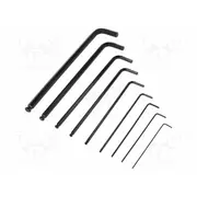 Wrench hex key-set spherical Chrom-Vanadium steel blister  Wiha.03992 03992
